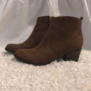 Franco Sarto suede booties